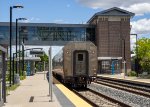 Wolverine #350 passes under the Dearborn Station Pedestrian Bridge 